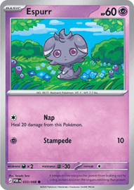 Pokémon TCG - Espurr - Reverse Holo - Perfect Order - 033/088