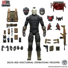 PRE-ORDER Operation: Monster Force Action Figure 1/12 Delta Red Nocturnal Operations Trooper 15 cm