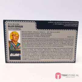 G.I. Joe File Card Major Ouragan