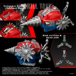 (Pre-order) Microman Legacysoul Action Figure Robotman F Drill Tank
