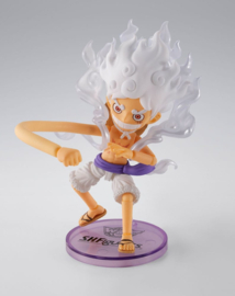 One Piece World Collactable Figures x S.H. Figuarts Action Figure Monkey D. Luffy Gear 5 8 cm         