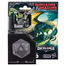 Dungeons & Dragons Honor Among Thieves D&D Dicelings Black Dragon Rakor Converting Figure