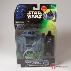 Star Wars POTF2 Green Tie Fighter & Darth Vader