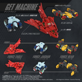 (Pre-order) Getter Robo Toyrise Action Figure Force Getter Robo 27 cm