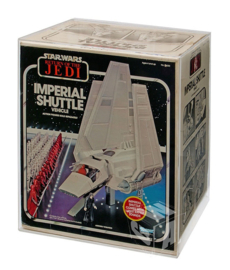 CUSTOM-ORDER Star Wars Kenner/Palitoy ROTJ Imperial Shuttle MIB Acrylic Display Case