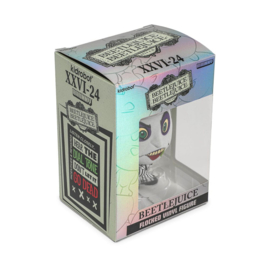 (Pre-order) Beetlejuice Beetlejuice Bhunny Flocked Vinyl Figure Beetlejuice Striped Suit 10 cm