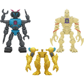 (Pre-order) Mr. Beast Lab Hybrids Series 2 Mini Figuren 2er-Pack Lab-Bot vs Gid Skeleton 11 cm 