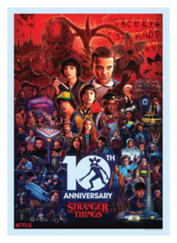 (Pre-order) Stranger Things Art Print 10th Anniversary Limited Edition 21 x 42 cm