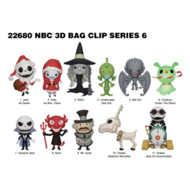 PRE-ORDER Nightmare before Christmas Charm 3D PVC Bag Clips Series 6 Display (24)