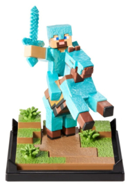 (Pre-order) Minecraft Figure Diorama Diamond Armor Steve and Horse 18 cm