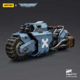 (Pre-order) Warhammer 40,000 Raider-pattern Combat Bike Space Wolves with twin-linked bolt rifles 22 cm