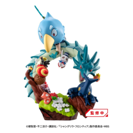 PRE-ORDER Shangri-La Frontier Petitrama EX Series Trading Figure 3-Set Shangri-La Frontier vs Monster Diorama Collection Set 11 cm