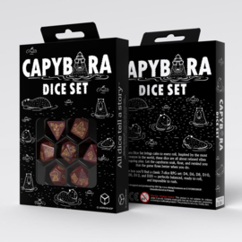 (Pre-order) Capybara Dice Set of 7 Chillo