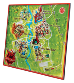 (Pre-order) Fallout Replica Metal Map Nuka-World Limited Edition 16 x 13 cm