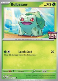 (Pre-order) Pokémon TCG - Bulbasaur 001/165 – 151 Stamped Promo