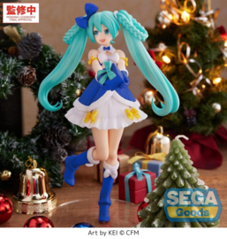 (Pre-order) Character Vocal Series 01: Hatsune Miku High Premium PVC Figure Hatsune Miku Sapphire Christmas Ver. 21 cm