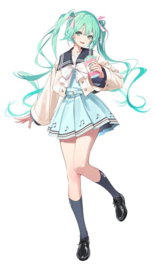 (Pre-order) Hatsune Miku Sweet School Life PVC Figure Pure Version 18 cm
