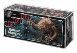 CUSTOM-ORDER Star Wars ROTJ Tri-logo Rancor Monster Display Case