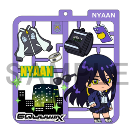 Mobile Suit Gundam GQuuuuuuX Plat Collection Keychain Assortment (4)