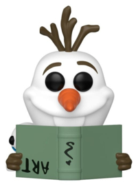 (Pre-order) Frozen POP! Disney  Vinyl Figure Readers- Olaf w/Book 9 cm