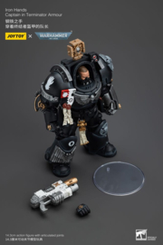 PRE-ORDER Warhammer 40k Action Figure 1/18 Iron Hands Captain in Terminator Armour 14 cm