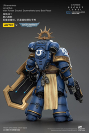 (Pre-order) Warhammer 40,000 Action Figure Ultramarines Levantus with Power Sword, Stormshield and Bolt Pistol 13 cm