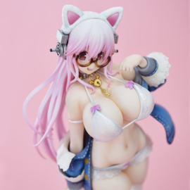 (Pre-order) Super Sonico PVC Figure White Cat Ver. (Reissue) 27 cm