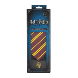 (Pre-order) Harry Potter Tie & Metal Pin Deluxe Box Gryffindor 