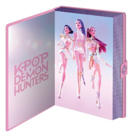 KPop Demon Hunters Premium Notebook (Irridescent premium with clasp)