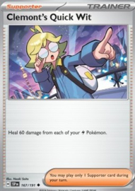 Pokémon TCG - Clemont's Quick Wit - Reverse Holo - Surging Sparks - 167/191