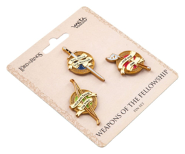 (Pre-order) The Lord of the Rings Trilogy Pin Set Weapons of the Fellowship