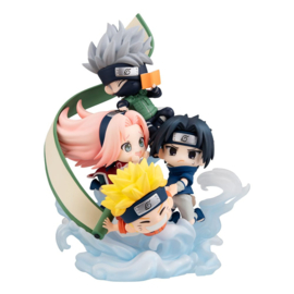 PRE-ORDER Naruto Shippuden FigUnity PVC Mini Statue Gather here, Team 7 13 cm (with gift)