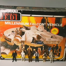 Vintage Star Wars order with boxed Millennium Falcon and vintage figures packed and shipped!