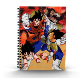 (Pre-order) Dragon Ball Z Notebook with 3D-Effect Goku vs Vegeta