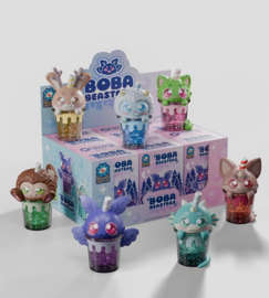 (Pre-order) Boba Beasteas Keychain 8 cm Blind Box Display (8)