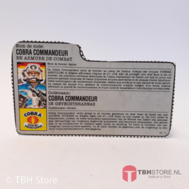 G.I. Joe File Card Cobra Commandeur