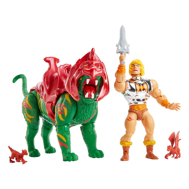 MOTU Masters of the Universe Origins Battle Armor He-Man and Battle Cat (Battlefield Warriors)