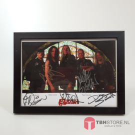 Saxon - Gesigneerde foto