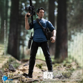 (Pre-order) The Walking Dead Exquisite Mini Series  Actionfigur 1/18 Glenn 11 cm