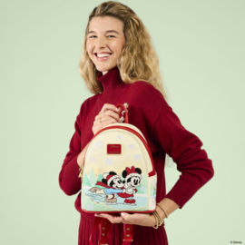 (Pre-order) Mickey & Friends by Loungefly Mini Backpack with Headband Holder Ice Skating