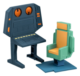 (Pre-order) Mobile Suit Gundam G.M.G. Collection EX Diorama White Base Bridge Radio Operator Desk Set 10 cm (with gift)