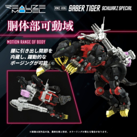 (Pre-order) Zoids Plastic Model Kit 1/100 RMZ-006 Saber Tiger Schwarz Special 19 cm