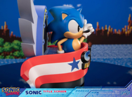 (Pre-order) Sonic the Hedgehog Statue Sonic Title Screen 21 cm