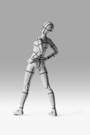 PRE-ORDER S.H.Figuarts Action Figure Body-Chan Sports Edition Wire Frame (Gray Color Ver.) 15 cm