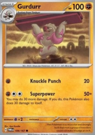 Pokémon TCG - Gurdurr - Twilight Masquerade - 104/167 Reverse Holo