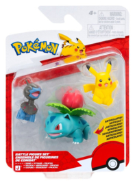 (Pre-order) PokÃ©mon Battle Figure Set Action Figures Pikachu, Deino & Ivysaur (3-Pack)