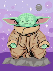 Star Wars: The Mandalorian CreArt Painting by Numbers Meditating Grogu