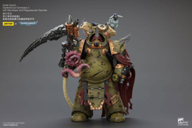 Warhammer 40k Action Figure 1/18 Death Guard Deathshroud Terminator 2 with Manreaper and Plaguespurter Gauntlet 14 cm 