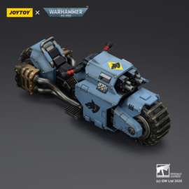 (Pre-order) Warhammer 40,000 Raider-pattern Combat Bike Space Wolves with twin-linked bolt rifles 22 cm
