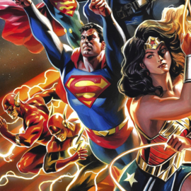 (Pre-order) DC Comics Fine Art Print Justice League Unlimited 46 x 61 cm - unframed
